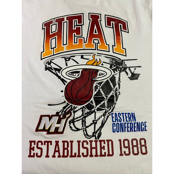 Miami Heat T-Shirt – Men’s 2XL, White Pro Standard Sport Fanatic Collection - Picture 8 of 10